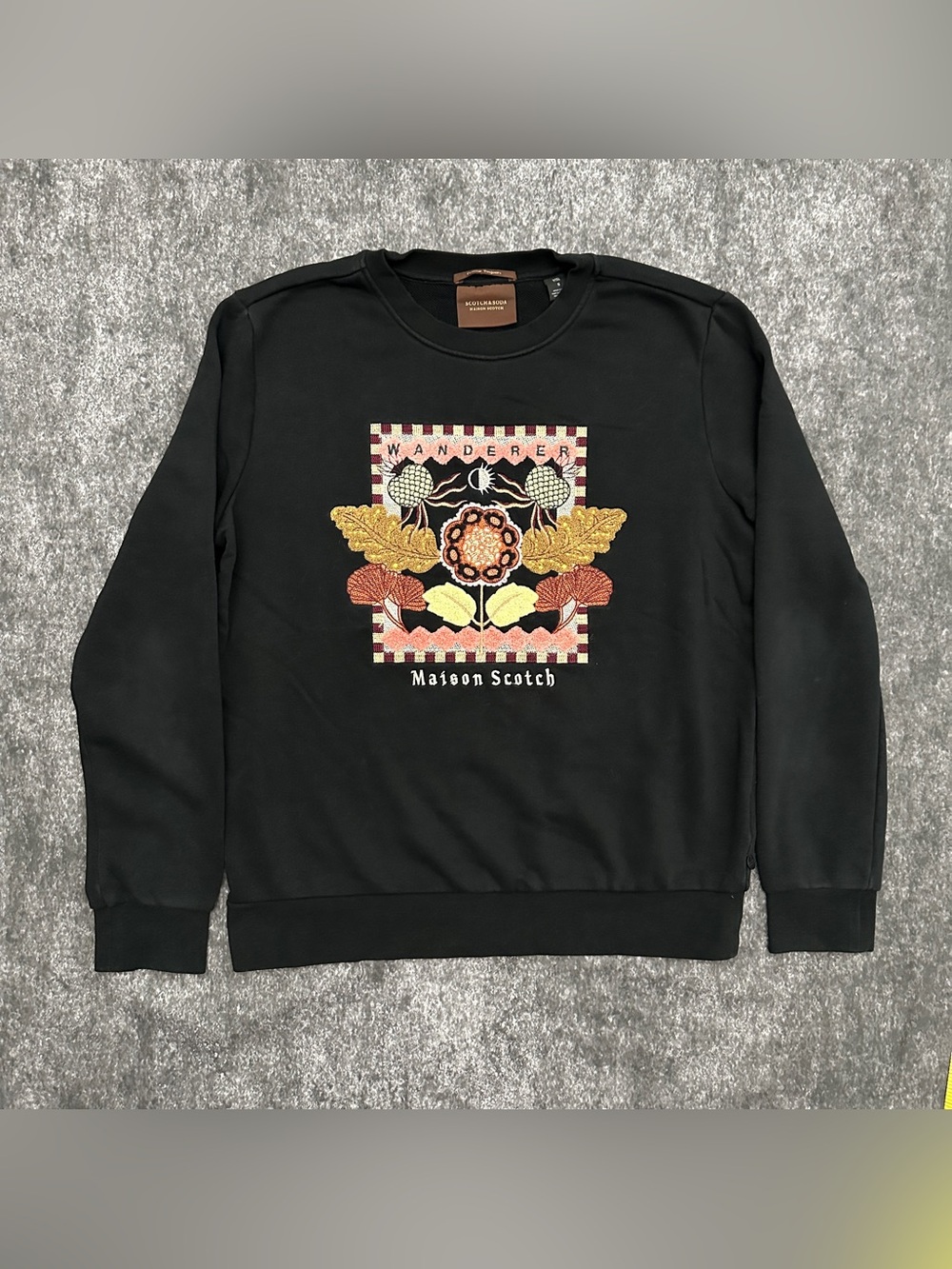 Maison Scotch & Soda Black Crewneck Sweatshirt - Size S